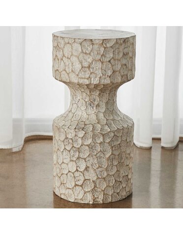 Whittled Accent Table, 11 x 22 Furniture Available for  Delivery or Pick Up