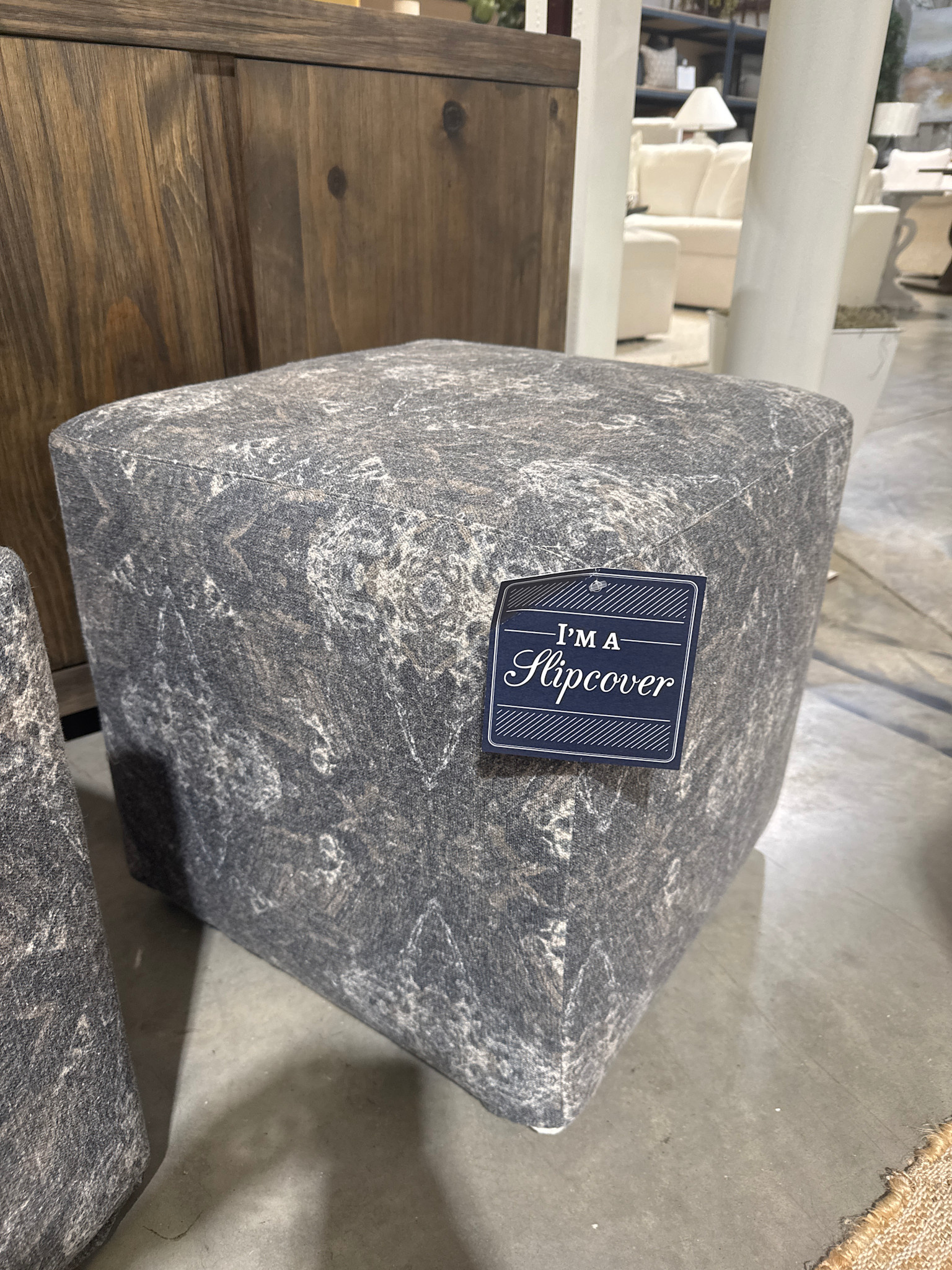 Four Seasons Four Seasons Cube Ottoman, Sephora Umber, 19 in., Furniture Available for Local Delivery or Pick Up
