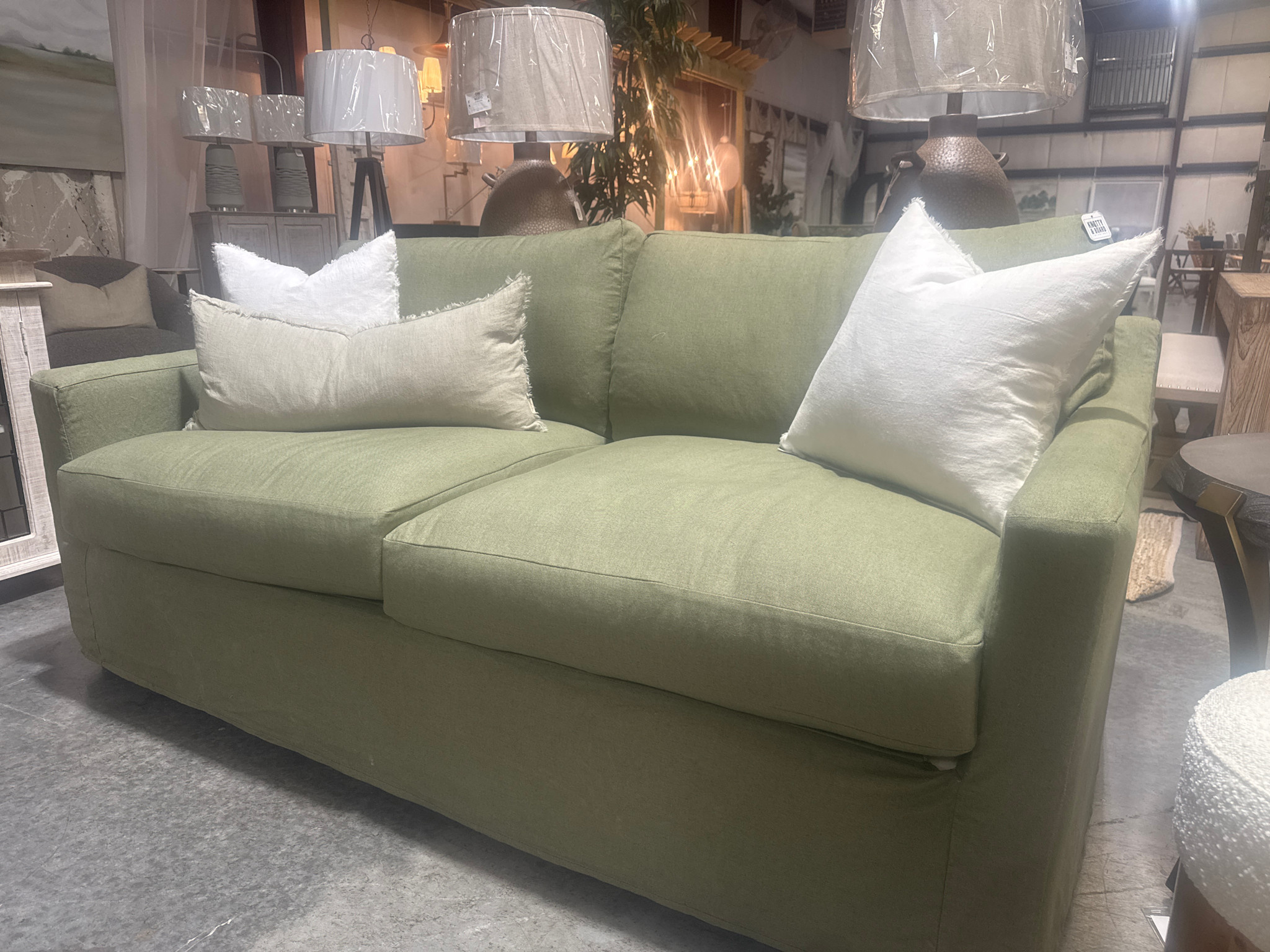 Four Seasons Reese Sofa, Luna Pine, 78 X 41 X 38, Furniture Available for Local Delivery or Pick Up