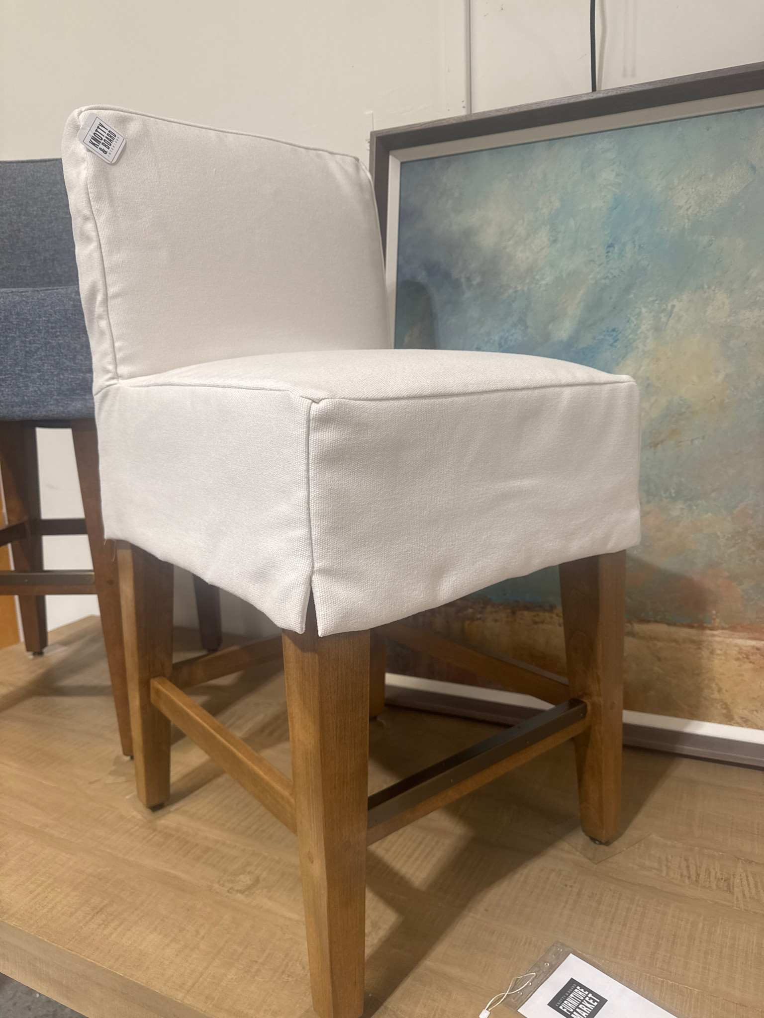 Four Seasons Four Seasons Counter Height Stool, Albert Natural, 18.5 X 21.5 X 38.5, Furniture Available for Local Delivery or Pick Up