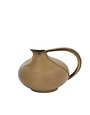 Serpentine Ceramic Pitcher, Caramel, 12.25 X 10 X 8.25, Decor Available for Local Pick Up
