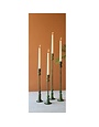 Forged Iron Taper Candle Holders, Green Patina, Extra Large, 19 in.