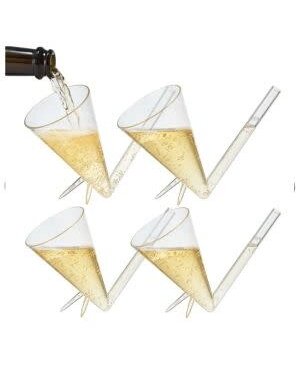 Champagne Shooter, Unbreakable Acrylic, Set of 4