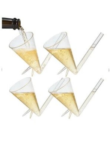 Champagne Shooter, Unbreakable Acrylic, Set of 4
