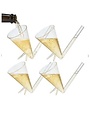 Champagne Shooter, Unbreakable Acrylic, Set of 4
