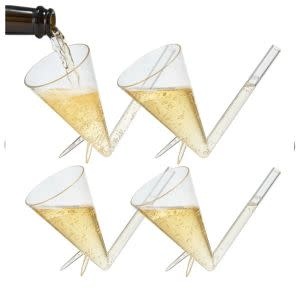 Champagne Shooter, Unbreakable Acrylic, Set of 4