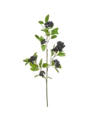Dark Blue Berry Spray, 34 in.