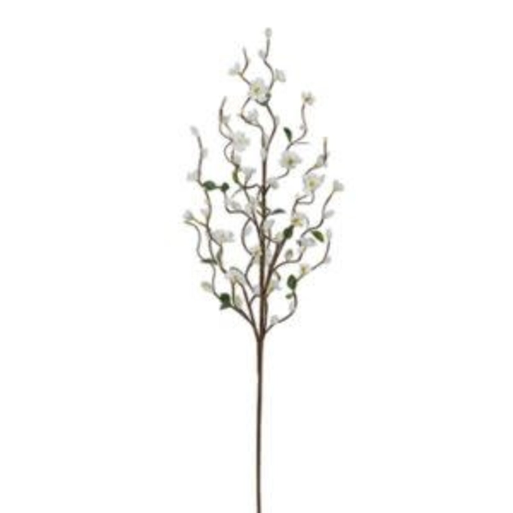 White Floral Pussy Willow Branch, 30 in.