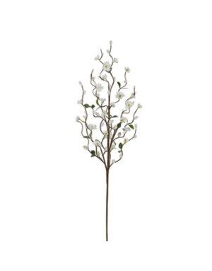 White Floral Pussy Willow Branch, 30 in.