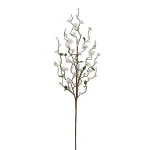 White Floral Pussy Willow Branch, 30 in.