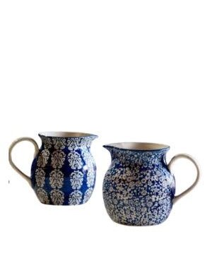 Blue Floral Pitcher, Assorted Designs, 6.7 in.