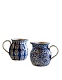 Blue Floral Pitcher, Assorted Designs, 6.7 in.