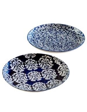 Blue Floral Plates, Assorted Designs, 7 in.