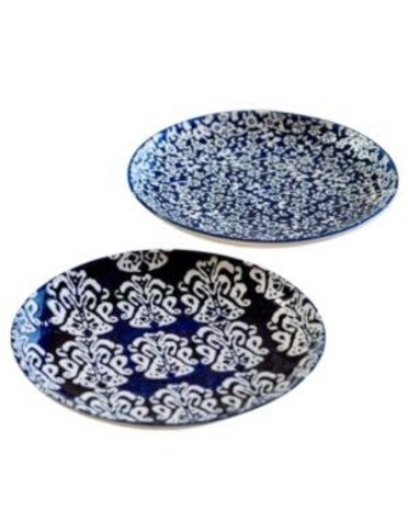 Blue Floral Plates, Assorted Designs, 7 in.