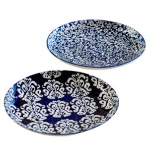 Blue Floral Plates, Assorted Designs, 7 in.