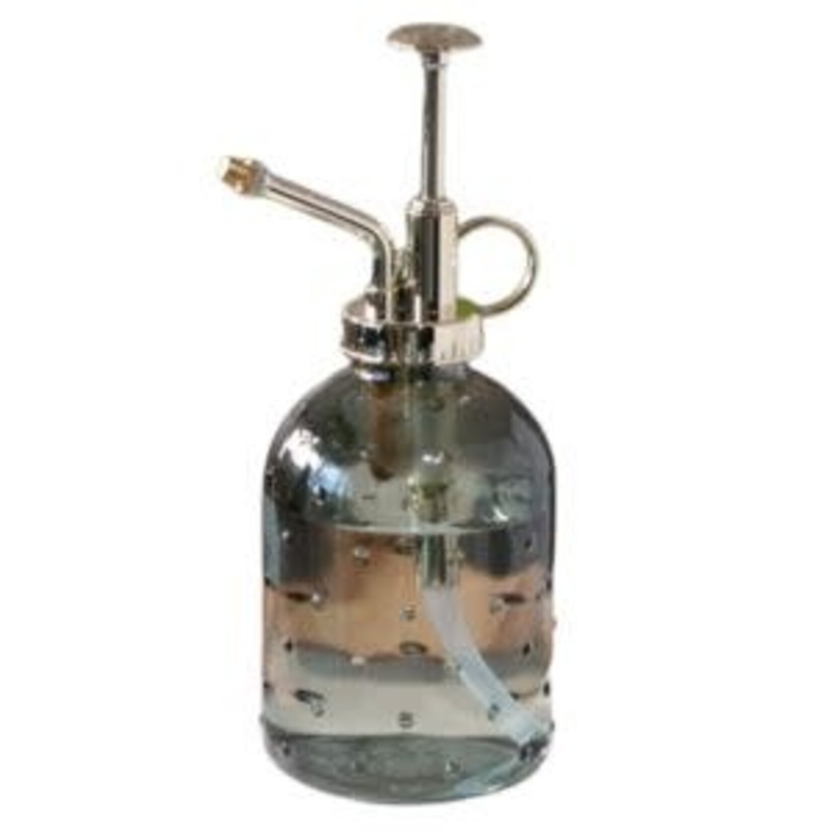 Glass Dotted Mister, Grey, 7.5 in.