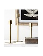 Antique Brass Candle Holder, Large, 8 in.
