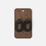 Oval Earrings, Black