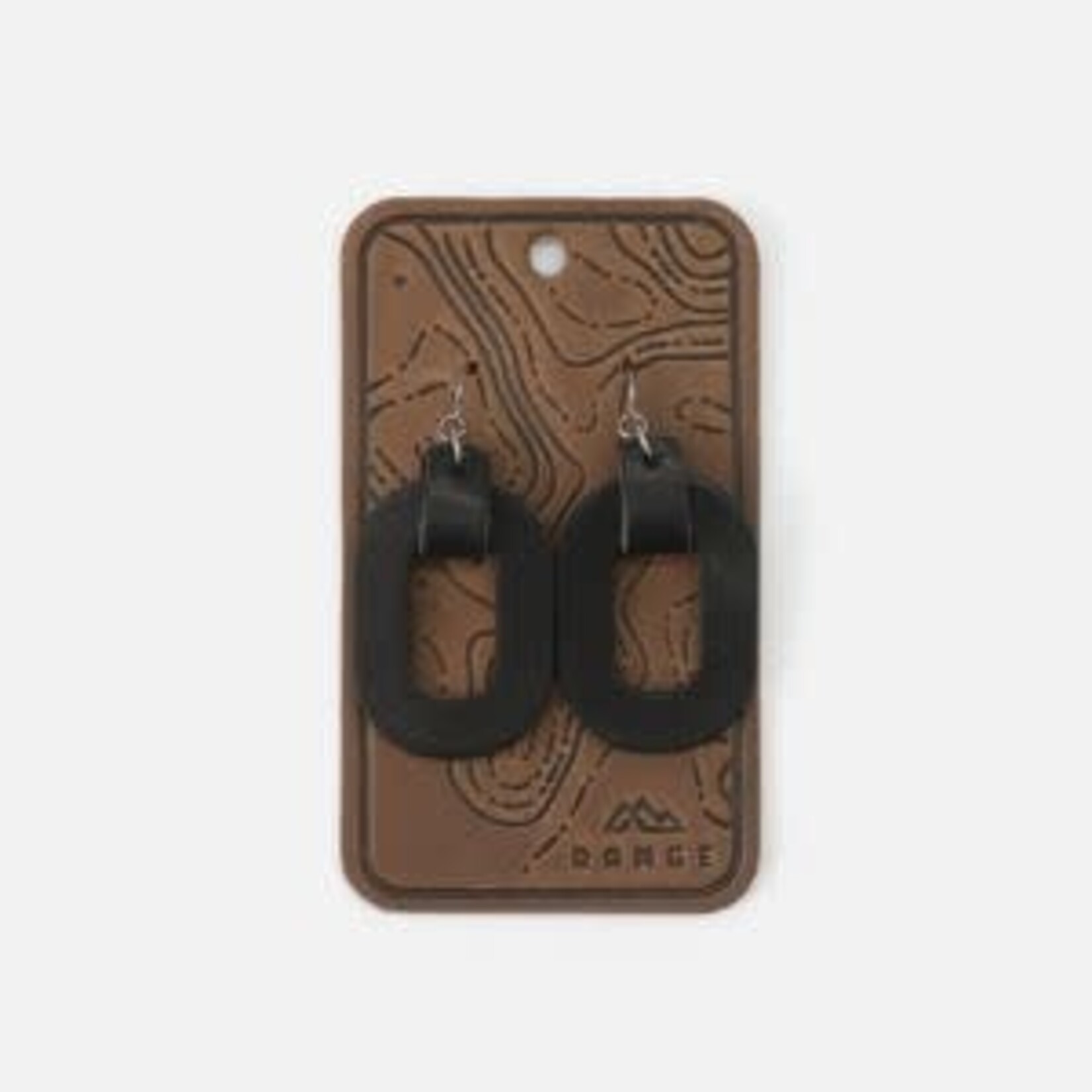 Oval Earrings, Black