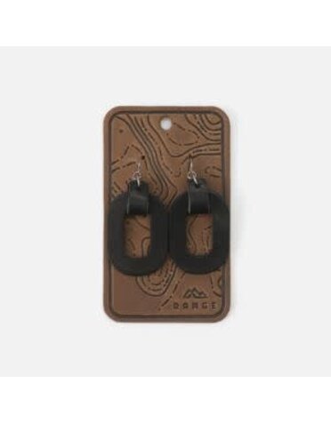 Oval Earrings, Black