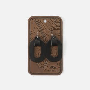 Oval Earrings, Black