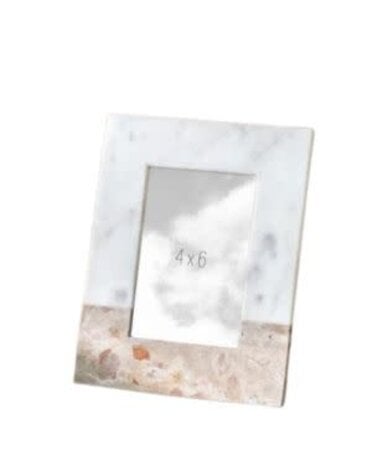 Marble Photo Frame, Beige, 4 X 6 in.