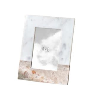 Marble Photo Frame, Beige, 4 X 6 in.