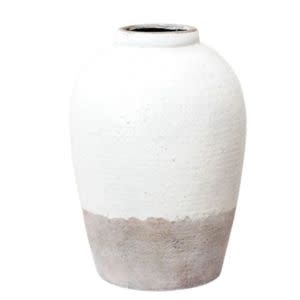 French White Vase, 11 in.