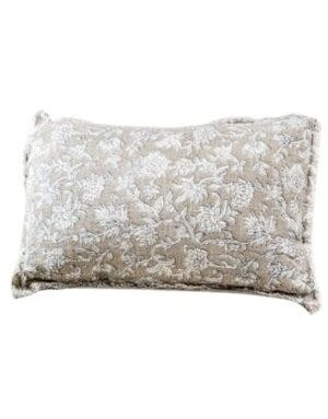 Floral Pillow, Beige, 12 X 20 in.