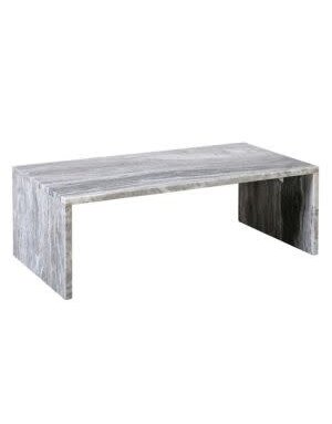 Melbourne Marble Coffee Table, Light Grey, 48 X 24 X 16, Furniture Available for Delivery or Pick Up