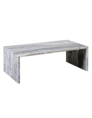 Melbourne Marble Coffee Table, Light Grey, 48 X 24 X 16, Furniture Available for Delivery or Pick Up