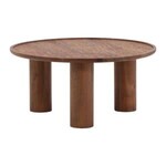Fauna Coffee Table, Medium Brown, 31.5 X 31.5 X 15