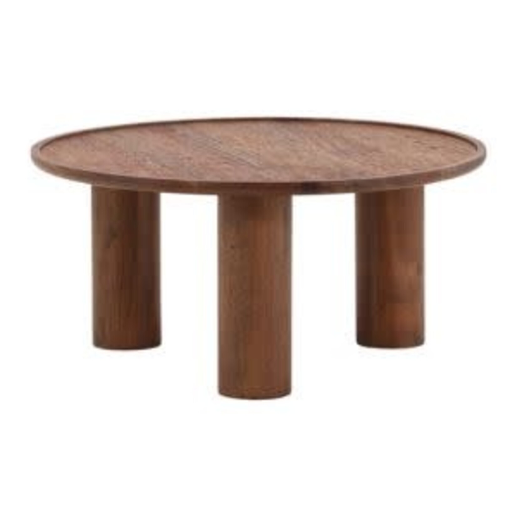 Fauna Coffee Table, Medium Brown, 31.5 X 31.5 X 15