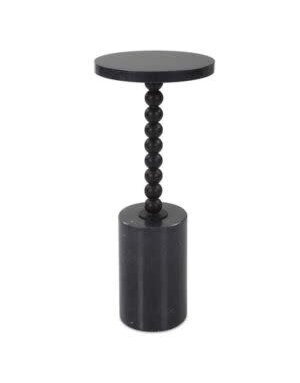 Bead Drink Table, Black, 10 X 24 X 10, Furniture Available for Local Delivery or Pick Up