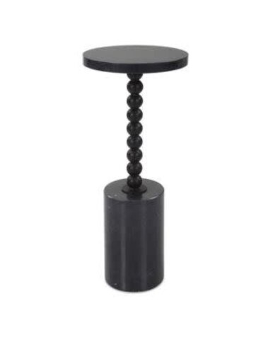 Bead Drink Table, Black, 10 X 24 X 10, Furniture Available for Local Delivery or Pick Up