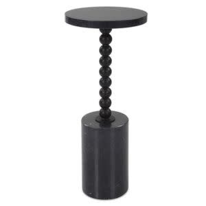 Bead Drink Table, Black, 10 X 24 X 10, Furniture Available for Local Delivery or Pick Up
