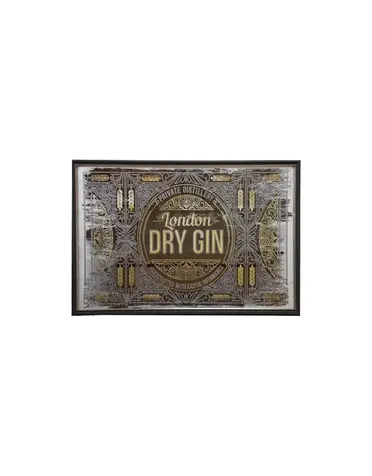 Wall Decor with Antique Mirror 35" Dry Gin