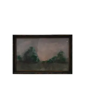 Wood Framed Wall Decor Landscape 18"