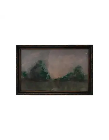Wood Framed Wall Decor Landscape 18"