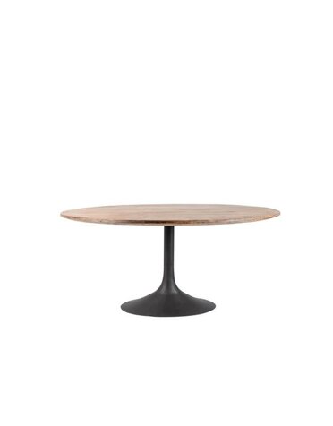Ida/Megan Oval Dining Table, White Washed and Iron Base,  78 in., Furniture Available for Local Delivery or Pick Up