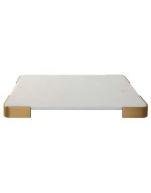 Elevated Marble Tray, White, 25 X 2 X 16