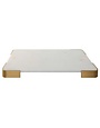 Elevated Marble Tray, White, 25 X 2 X 16