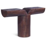 Meridian Talia Acacia Wood Console Table, Brown, 48 X 14 X 30