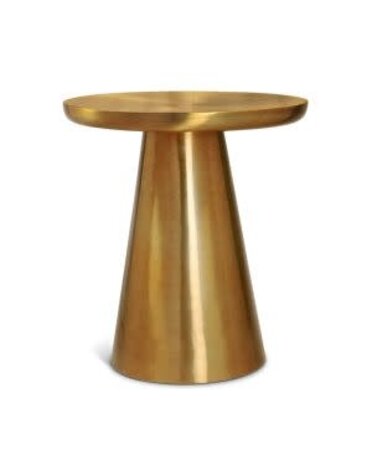 Meridian Cosmo Side Table, Brushed Gold, 20 X 20 X 22, Furniture Available for Local Delivery or Pick Up
