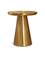 Meridian Cosmo Side Table, Brushed Gold, 20 X 20 X 22, Furniture Available for Local Delivery or Pick Up