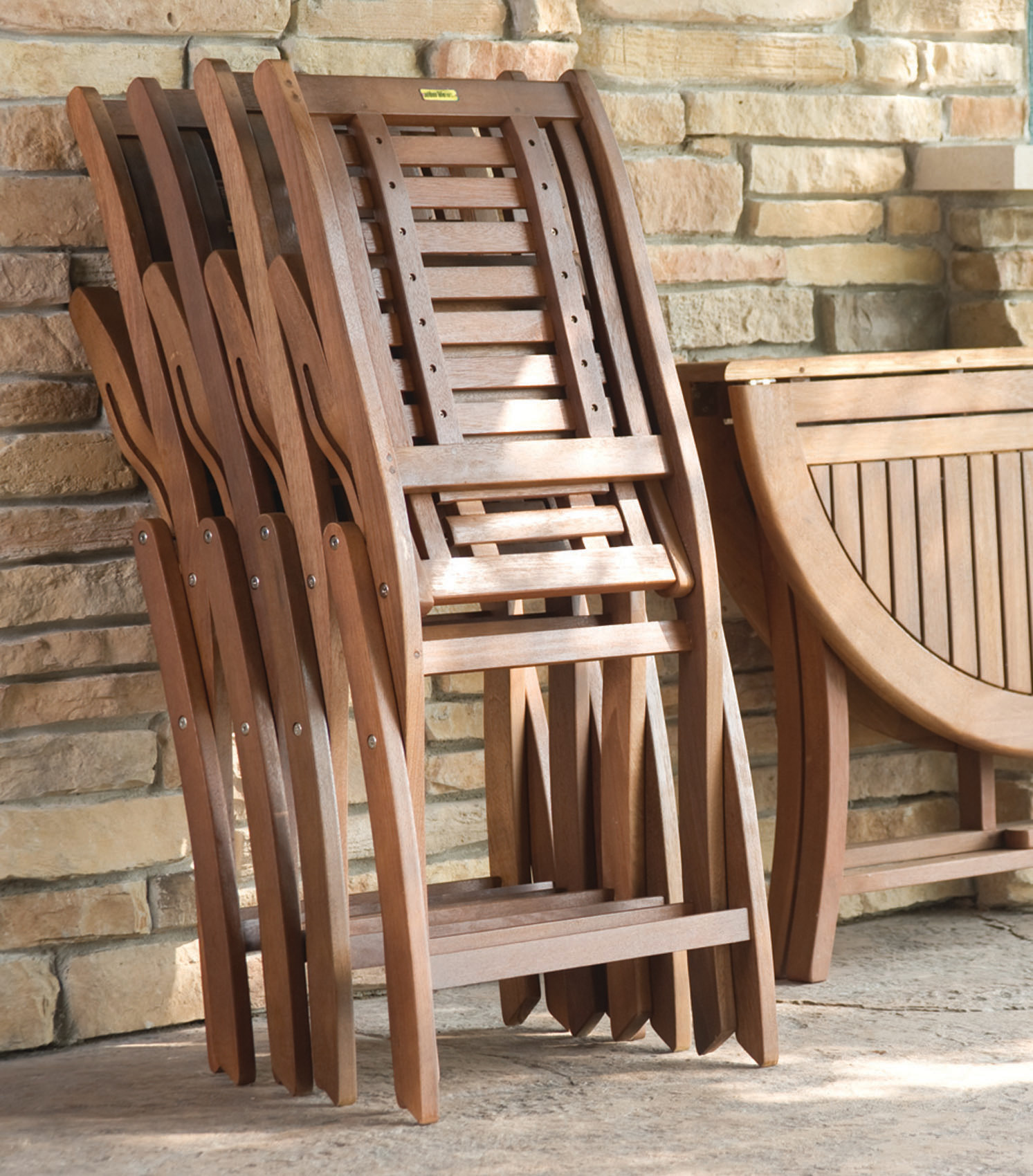 Folding Side Chair in Eucalyptus, 2 PK