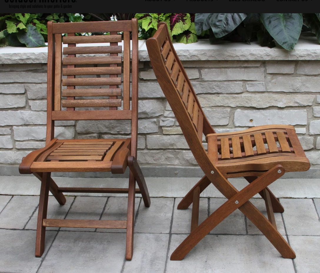 Folding Side Chair in Eucalyptus, 2 PK
