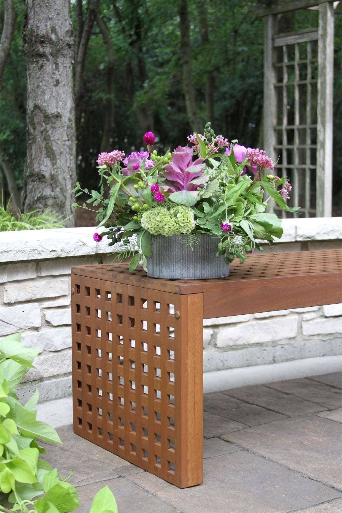 Eucalyptus Checkerboard Big Bench