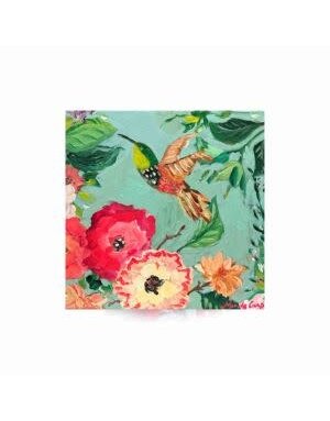 Carpe Diem Papers Turquoise Hummingbird Greeting Card