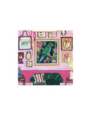 Carpe Diem Papers Merci Parakeet Parlor Greeting Card